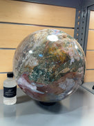 Jasper Sphere Carving 15