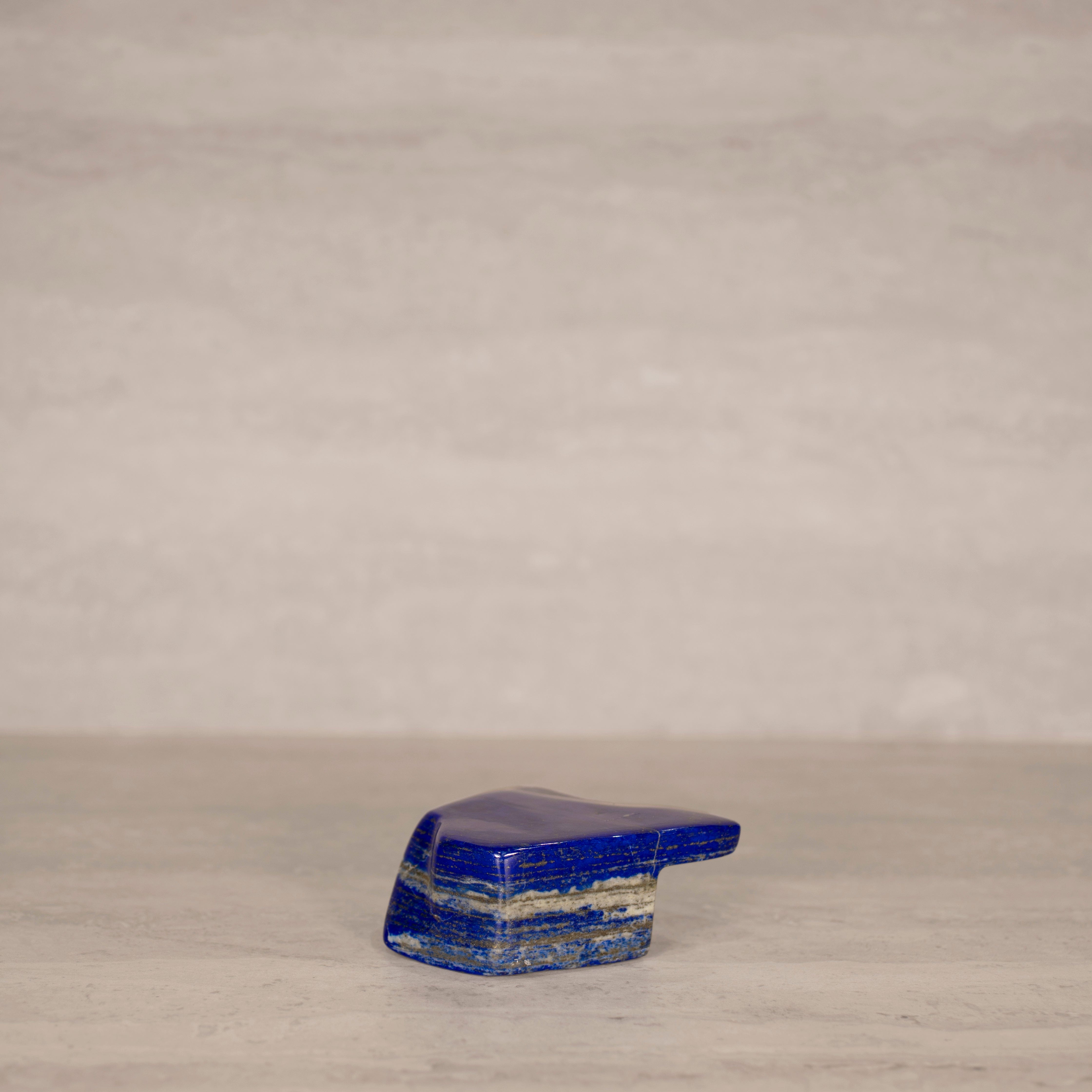 KALIFANO Gemstone Carvings Natural Lapis Lazuli Freeform from Afghanistan - 3.5" / 580 grams LP1200.008