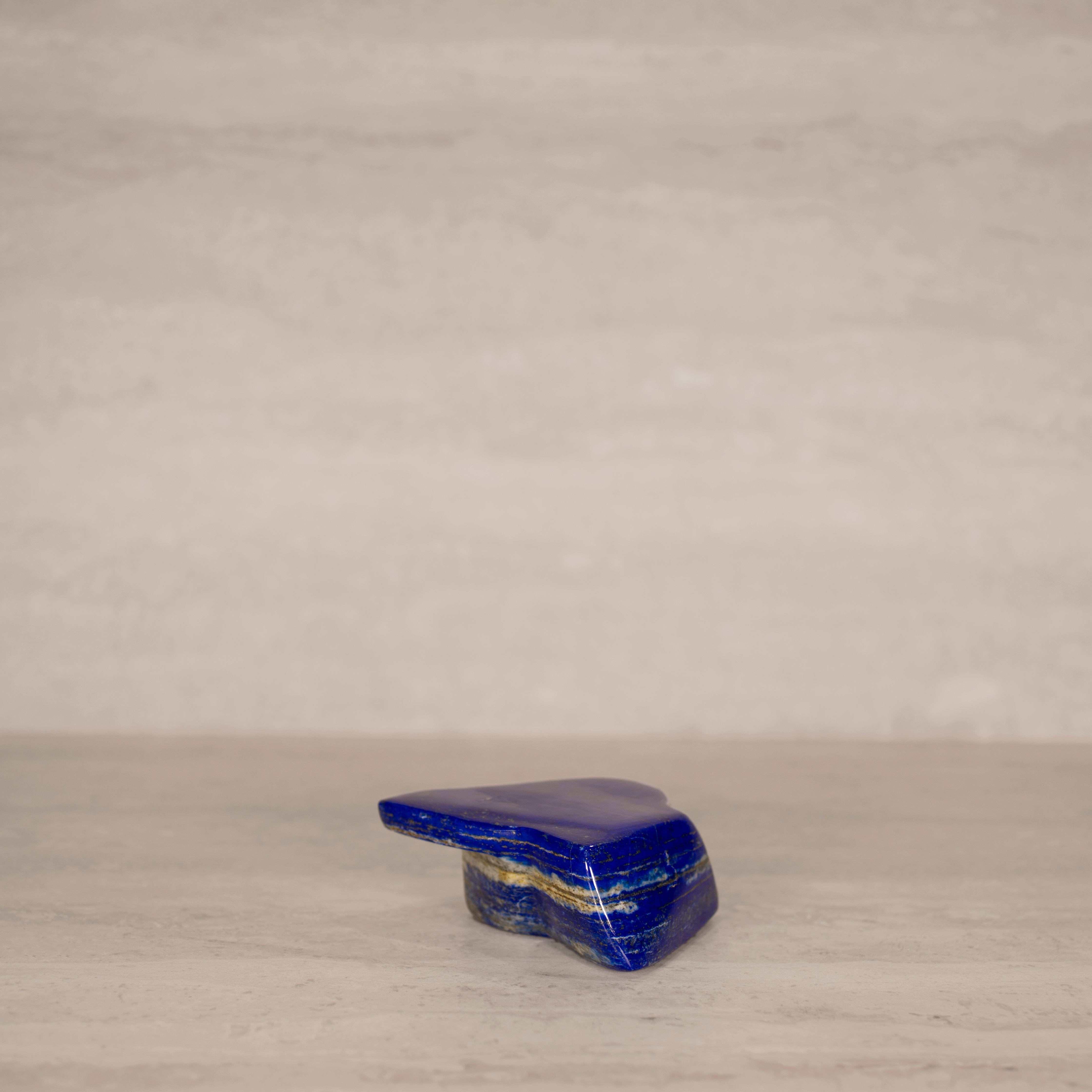 KALIFANO Gemstone Carvings Natural Lapis Lazuli Freeform from Afghanistan - 3.5" / 580 grams LP1200.008