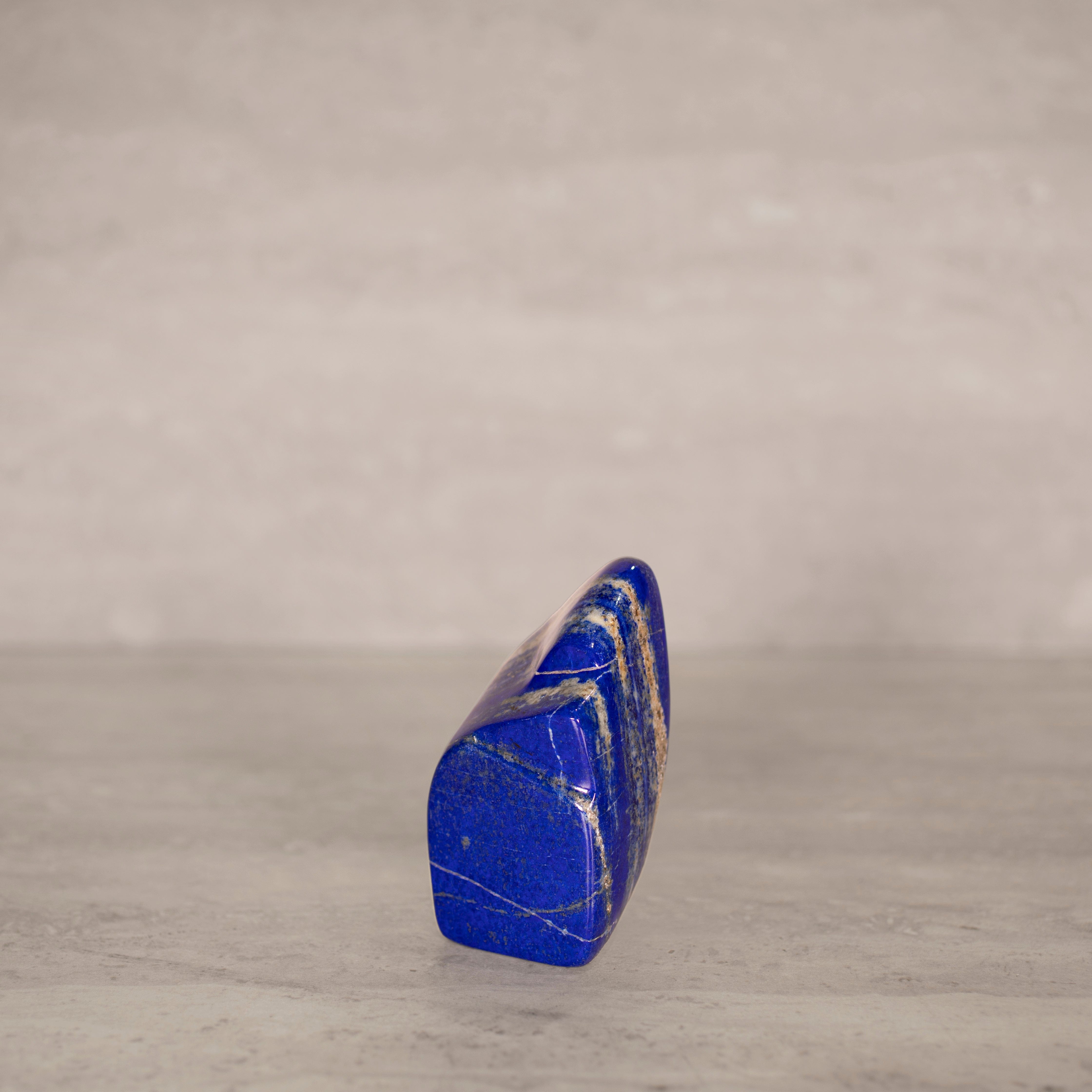KALIFANO Gemstone Carvings Natural Lapis Lazuli Freeform from Afghanistan - 4" / 430 grams LP900.015