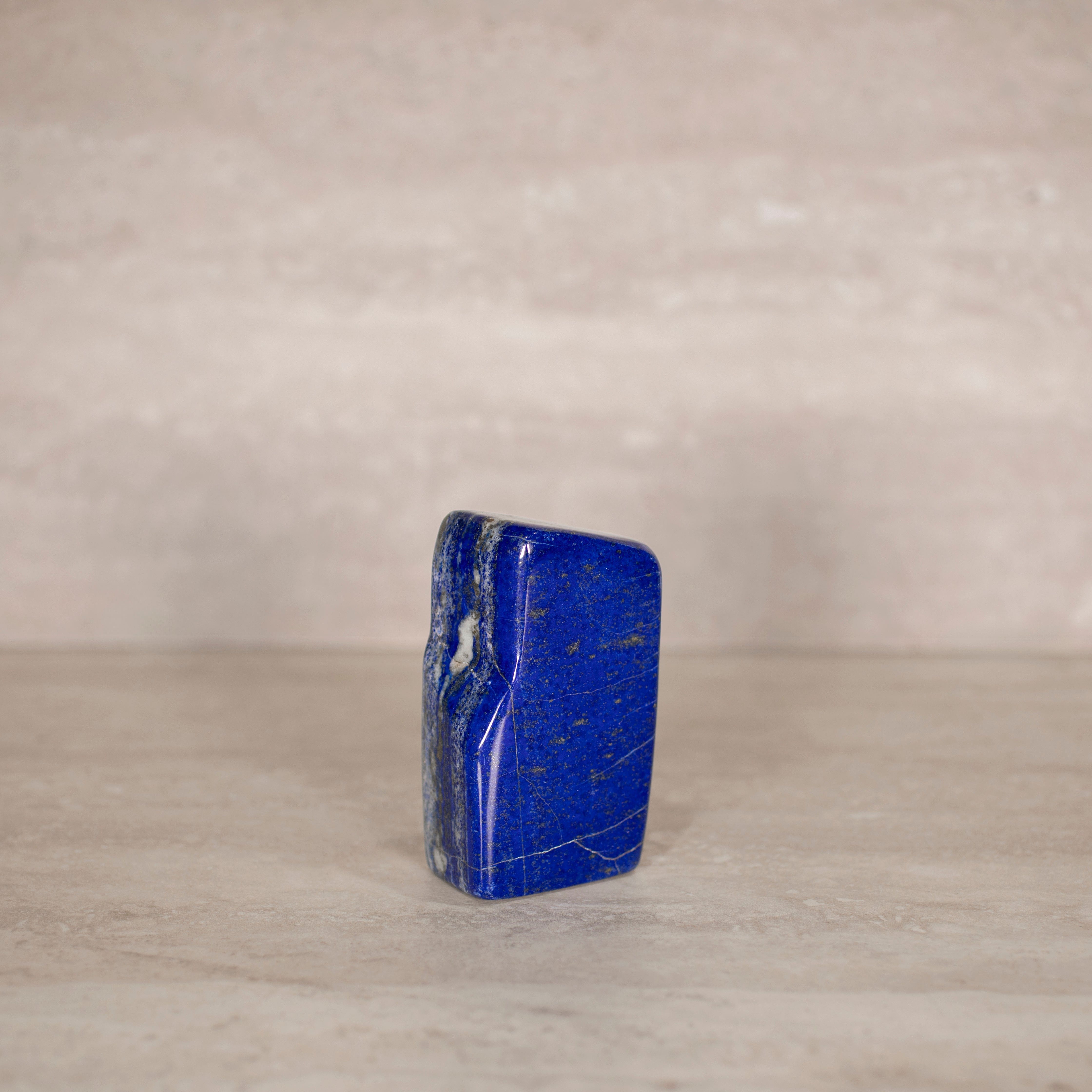 KALIFANO Gemstone Carvings Natural Lapis Lazuli Freeform from Afghanistan - 4" / 555 grams LP1100.012