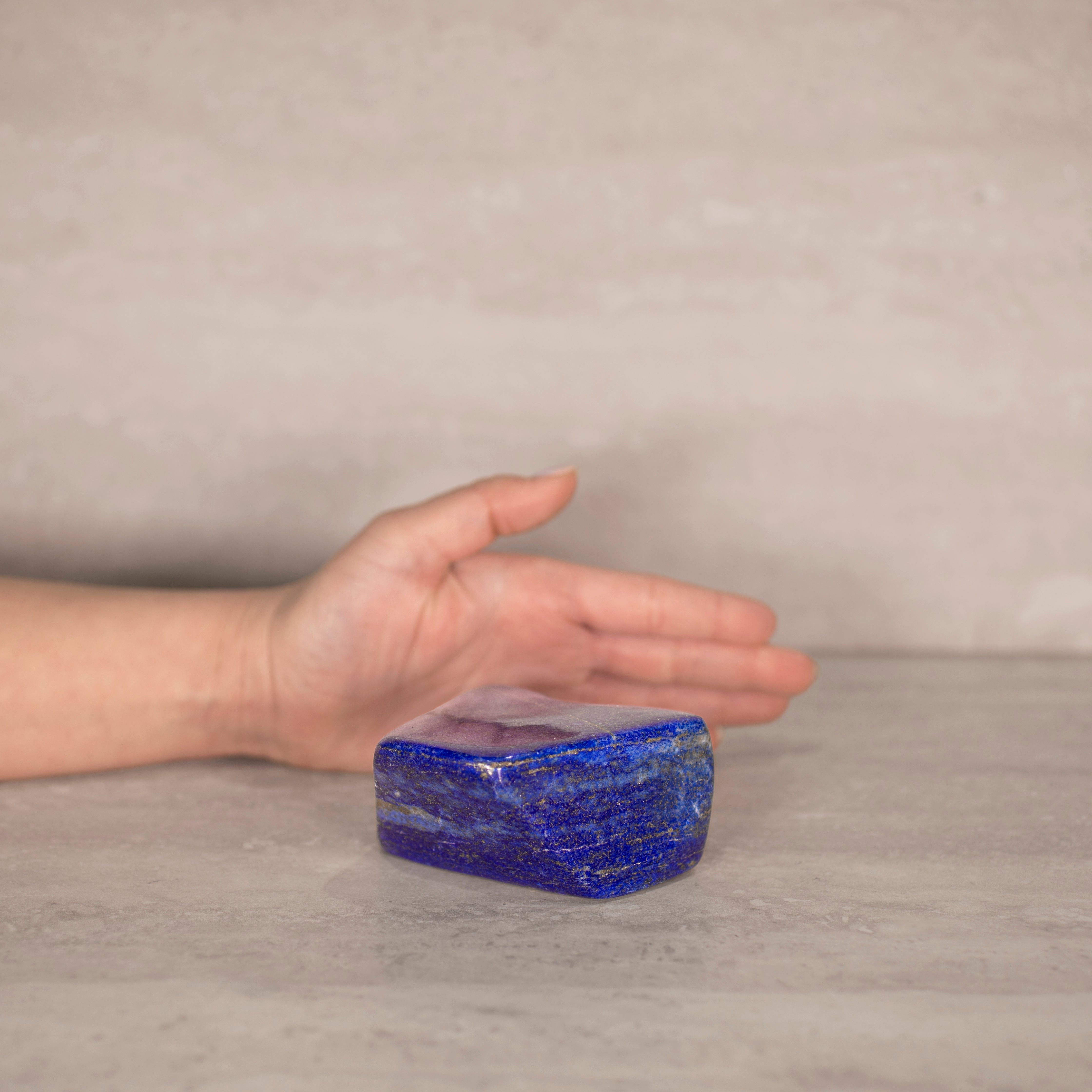 KALIFANO Gemstone Carvings Natural Lapis Lazuli Freeform from Afghanistan - 4" / 595 grams LP1200.007