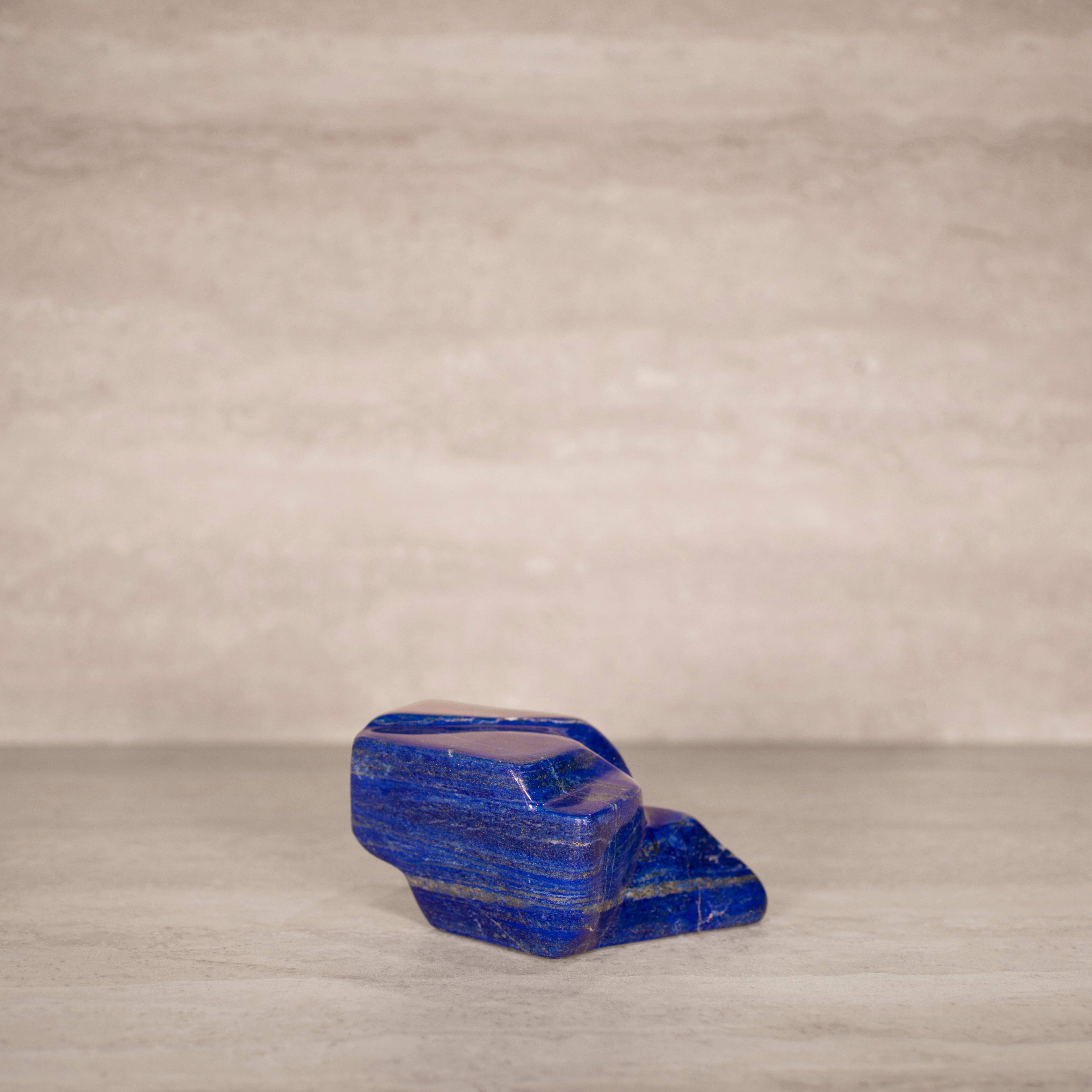 KALIFANO Gemstone Carvings Natural Lapis Lazuli Freeform from Afghanistan - 5.5" / 945 grams LP1900.003