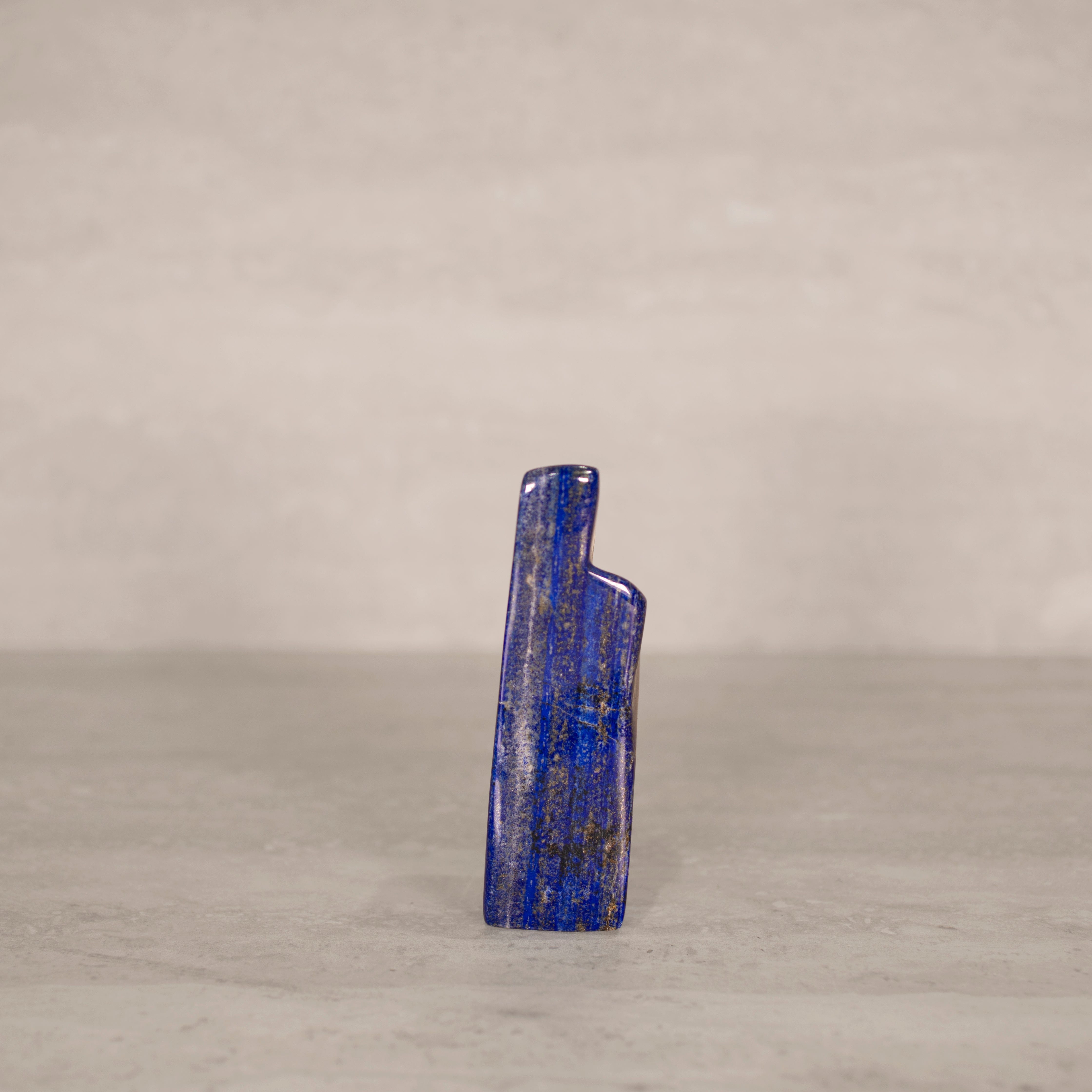 KALIFANO Gemstone Carvings Natural Lapis Lazuli Freeform from Afghanistan - 6" / 400 grams LP800.006