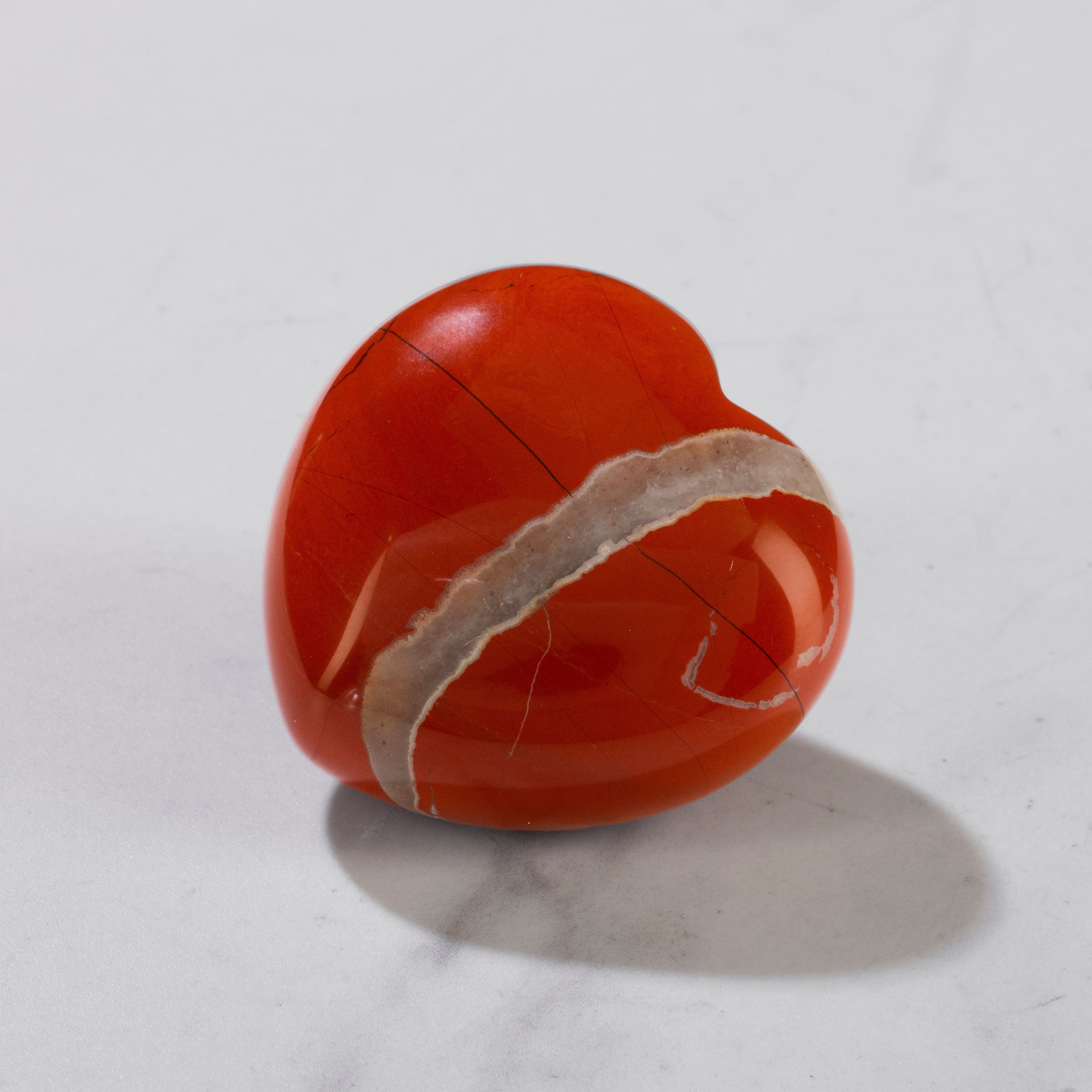 Kalifano Gemstone Carvings Red Jasper Heart Carving GH40-RJ