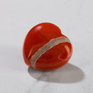 Red Jasper Heart Carving