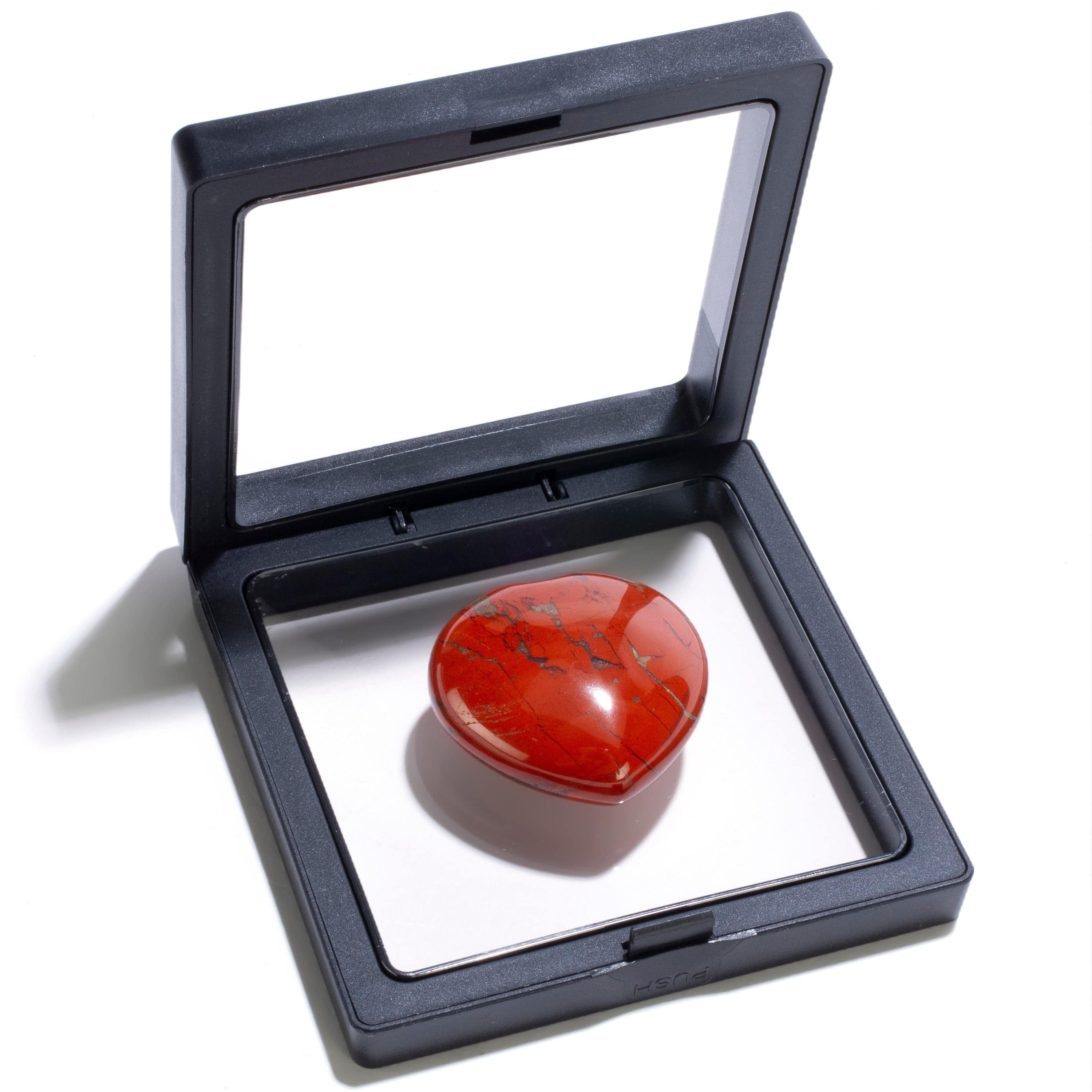 Kalifano Gemstone Carvings Red Jasper Heart Carving GH40-RJ