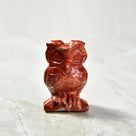 Red Jasper Owl  2'' Natural Gemstone Carving