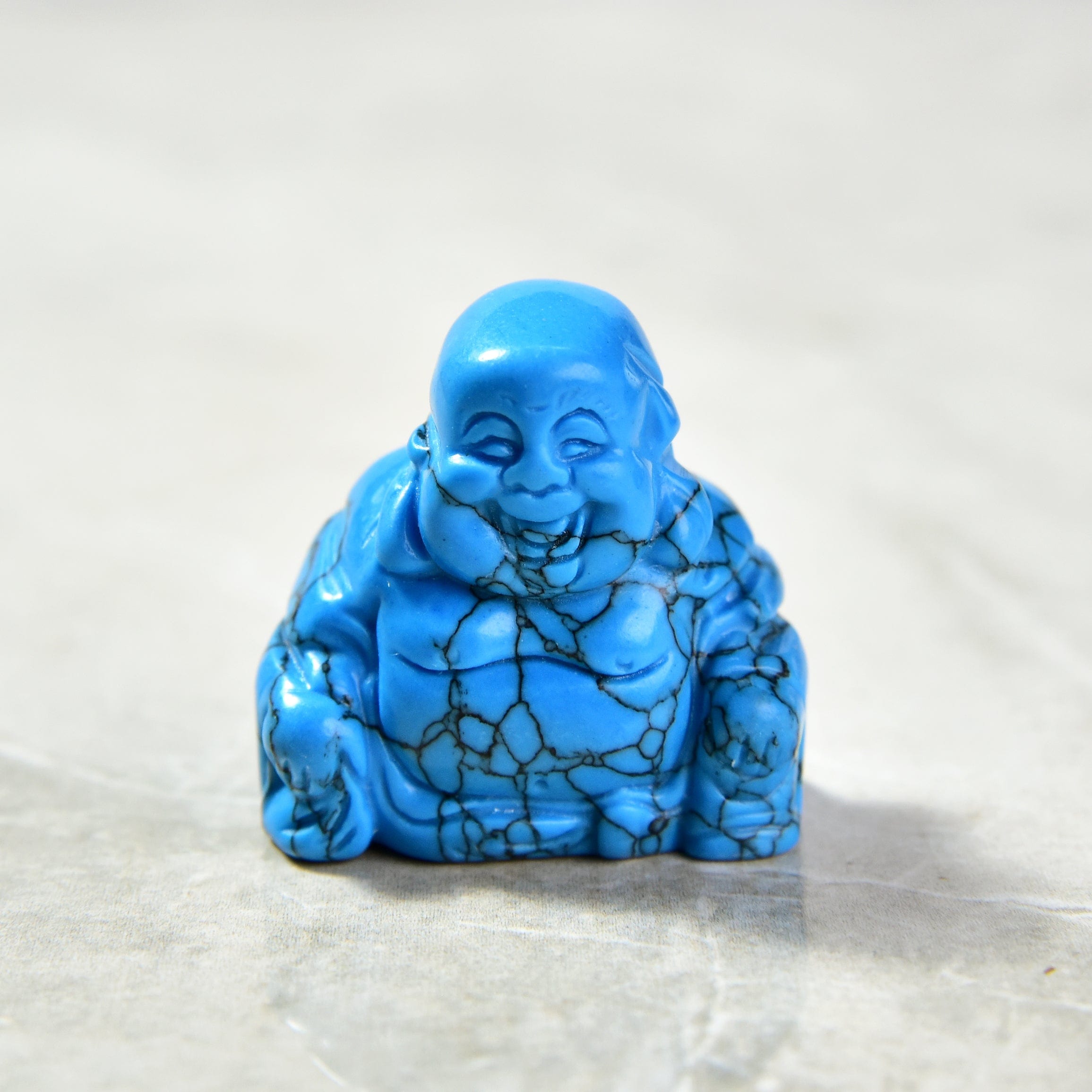 Kalifano Gemstone Carvings Turquoise Budha 1.5" Gemstone Carving CV15-B-TQ