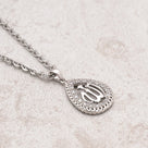 Sterling Silver Necklace with Sterling Silver Allah Charm - 18