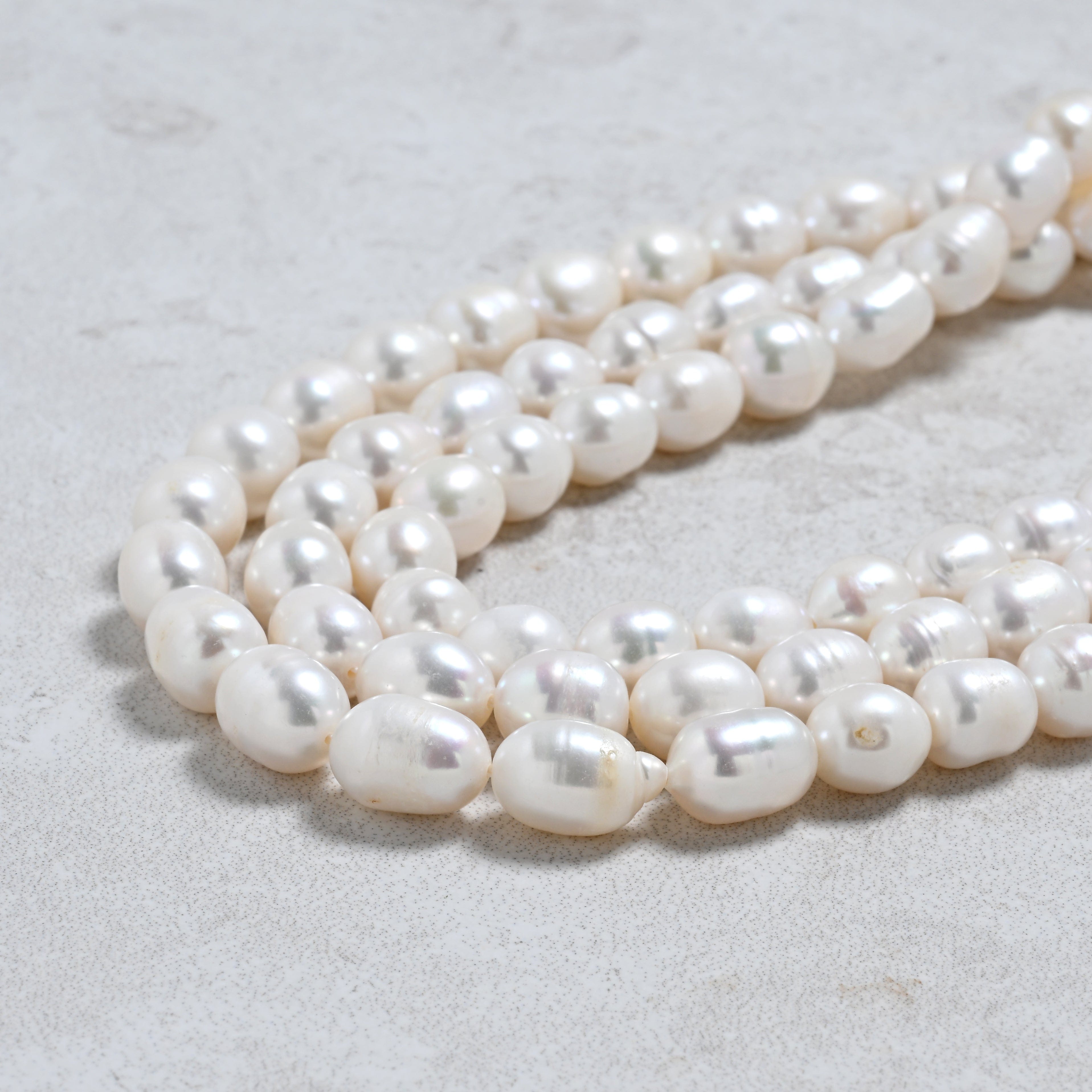 KALIFANO Gemstone Jewelry 20" Pearl Gemstone Necklace TQN-PL