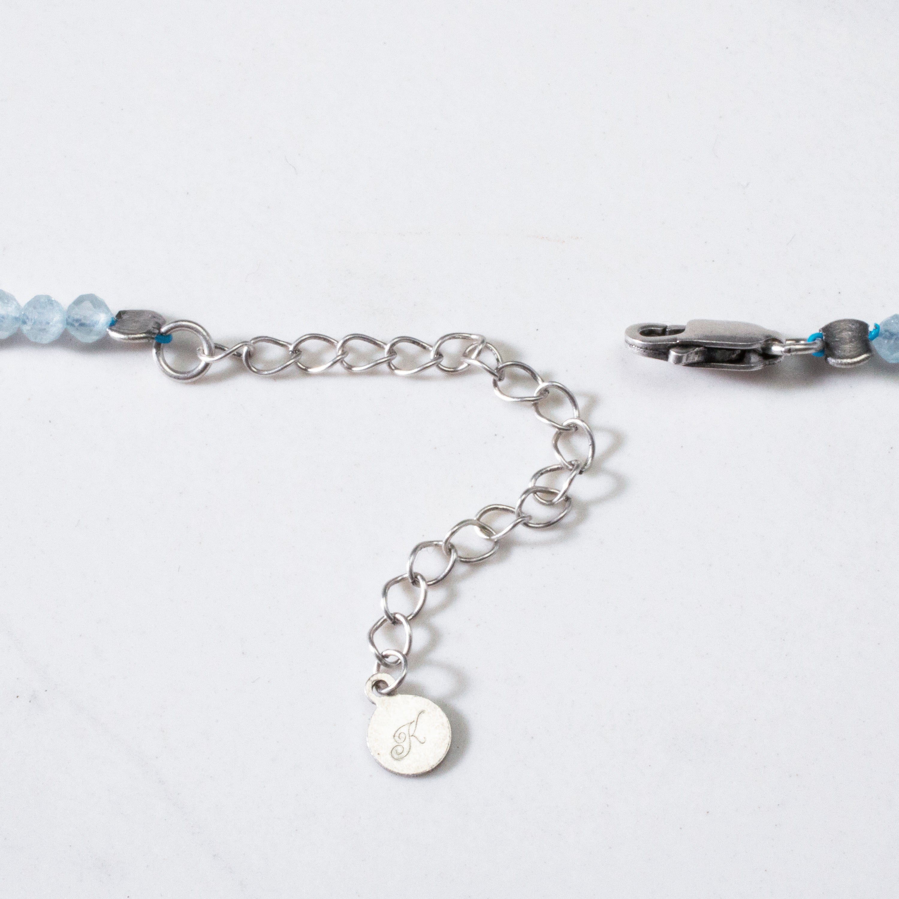 KALIFANO Gemstone Jewelry 3mm Aquamarine Faceted 31" Necklace / Multi Wrap Bracelet N3-79S-AQ