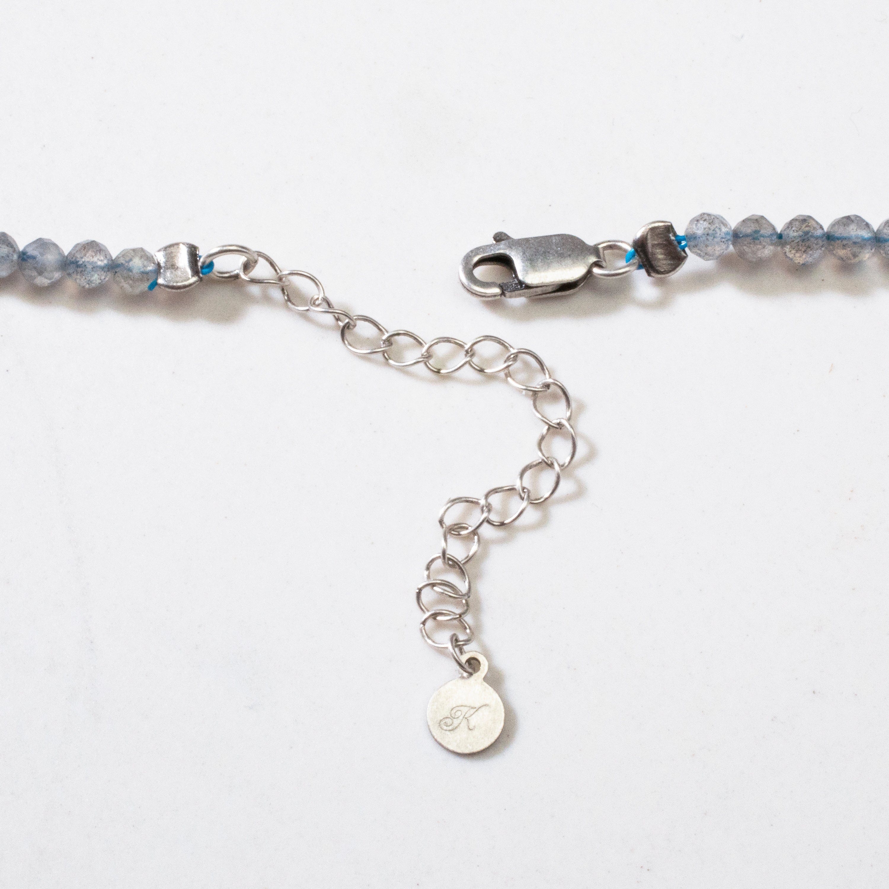 KALIFANO Gemstone Jewelry 3mm Labradorite Faceted 31" Necklace / Multi Wrap Bracelet N3-79S-LB