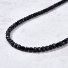 4mm Black Tourmaline Faceted Cube 21