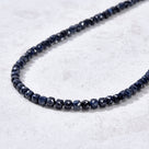 4mm Dark Sapphire Faceted Cube 21