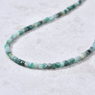 4mm Emerald Faceted Cube 21