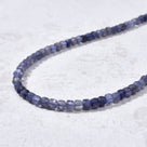 4mm Iolite Faceted Cube 21