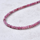 4mm Pink Tourmaline Faceted Cube 21