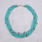 Amazonite 2mm Necklace With Sterling Silver Clasp - 21.5