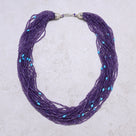 Amethyst 2.7mm Necklace With Sterling Silver Clasp - 21.5