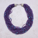 Amethyst 2.7mm Necklace With Sterling Silver Clasp - 21.5