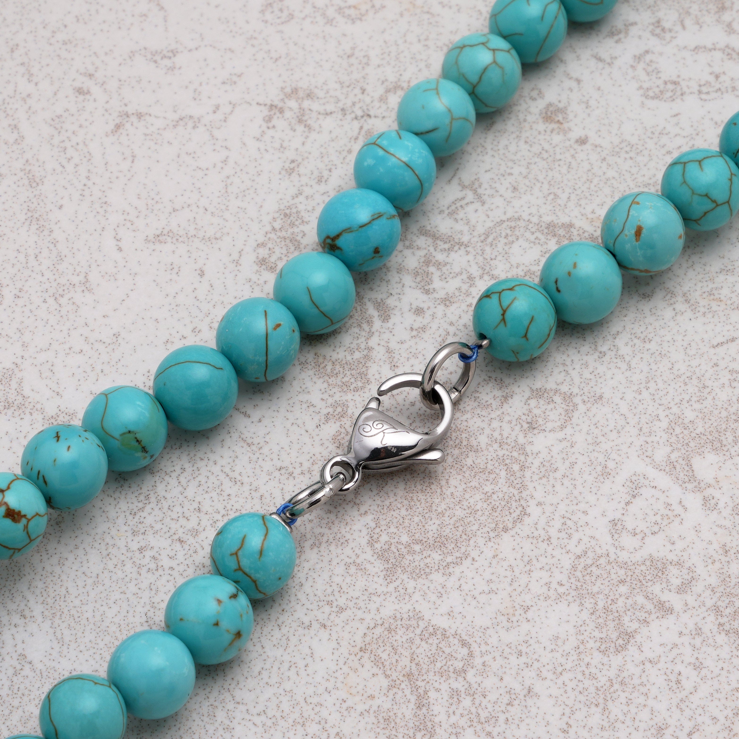 KALIFANO Gemstone Jewelry Howlite Turquoise Necklace HTN-01