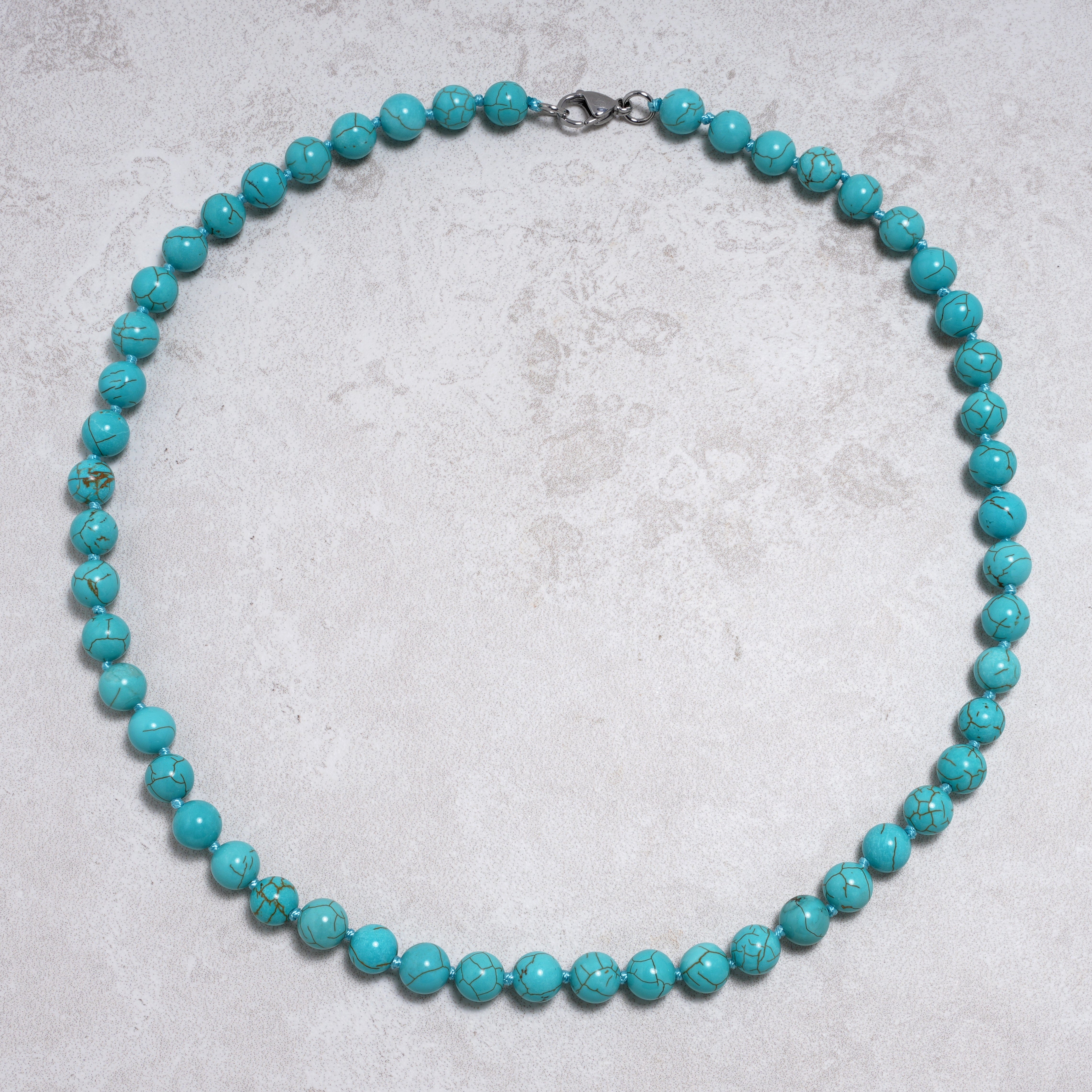 KALIFANO Gemstone Jewelry Howlite Turquoise Necklace HTN-02