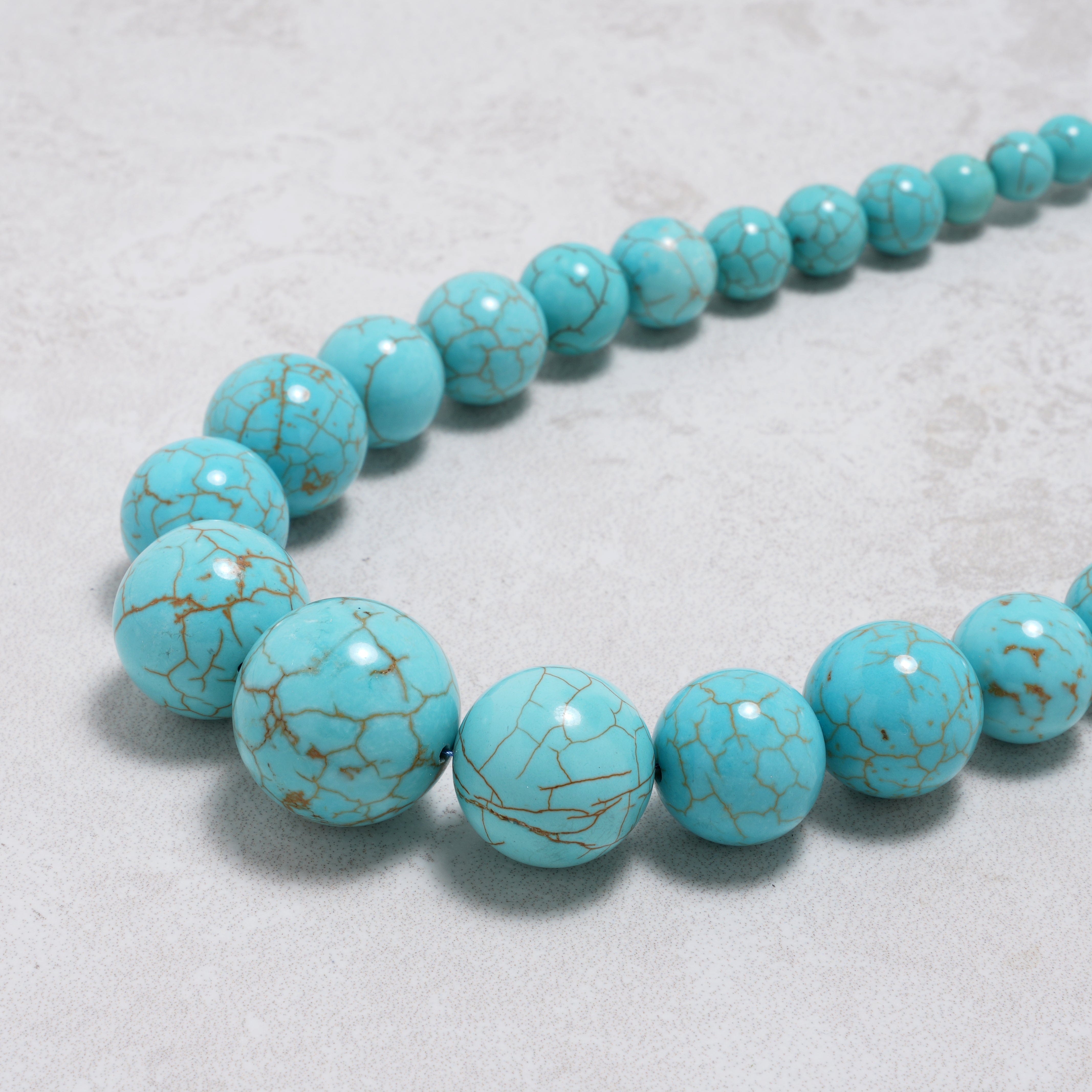 KALIFANO Gemstone Jewelry Howlite Turquoise Necklace HTN-08
