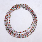 Multi Gem 4x6mm Roundel Gemstone Necklace with Sterling Silver Clasp - 20