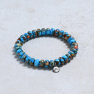 Natural Howlite Spiny Oyster 5x8mm Gemstone Bracelet