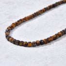 Natural Tiger Eye Faceted 4mm Barrel 16