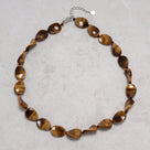 Tiger Eye 13x18mm Necklace With Sterling Silver Clasp - 18