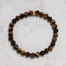Tiger Eye 6mm Natural Gemstone Stretch Bracelet