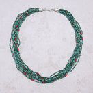 Turquoise 2mm Necklace With Sterling Silver Clasp - 21.5