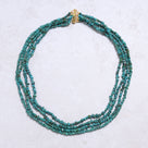Turquoise Chip Gemstone Necklace with Sterling Silver Clasp - 22