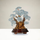 Aquamarine Tree of Life Centerpiece with over 2,000 Natural Gemstones