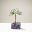 Aventurine Natural Gemstone Tree of Life with Fluorite Base
