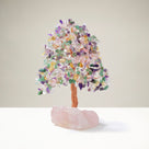 Bonsai Tree of Life on Rose Quartz Base with 414 Crystals