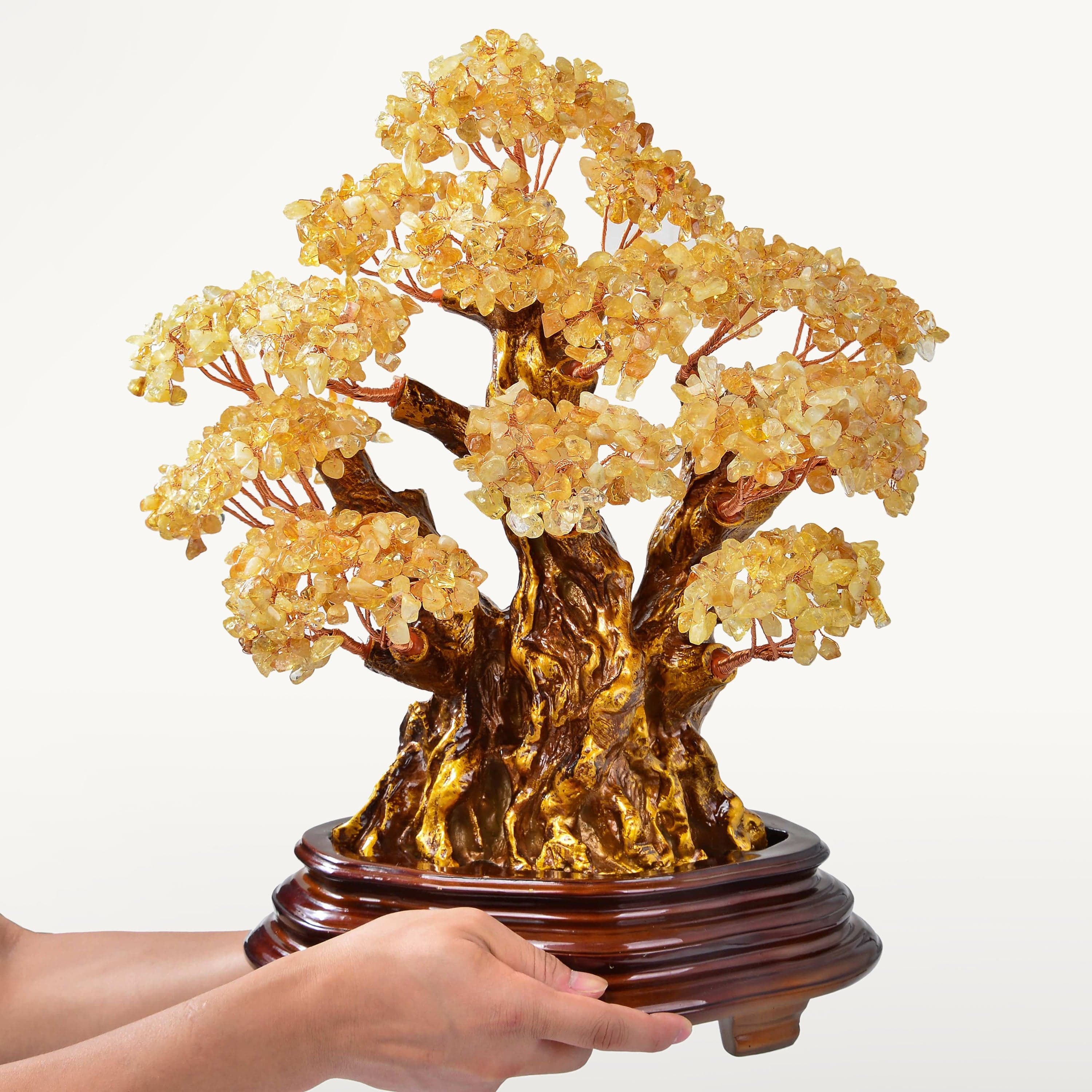 Kalifano Gemstone Trees Citrine Tree of Life Centerpiece with over 2,000 Natural Gemstones K9800-CT
