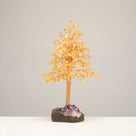 Citrine Tree of Life on Amethyst Geode Base with 728 Natural Gemstones