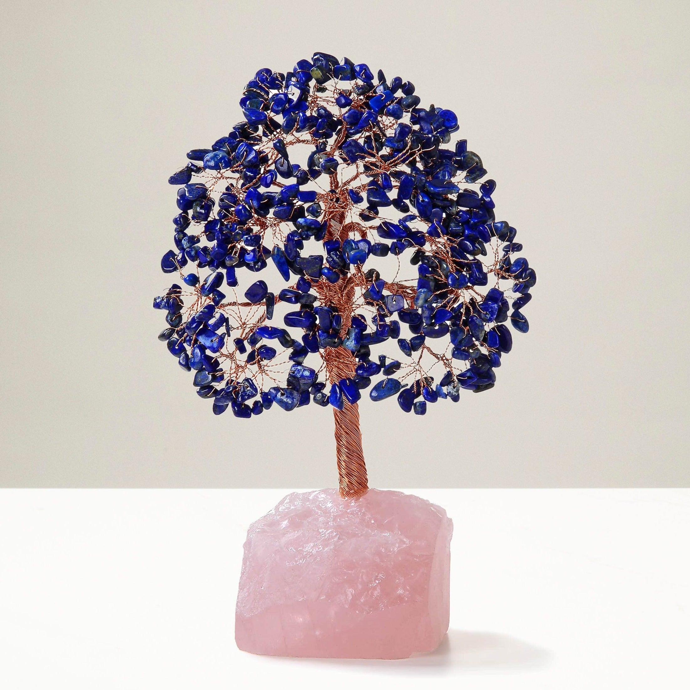 Kalifano Gemstone Trees Lapis Bonsai Tree of Life with 414 Crystals K965R-LP