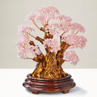 Rose Quartz Tree of Life Centerpiece with over 2,000 Natural Gemstones