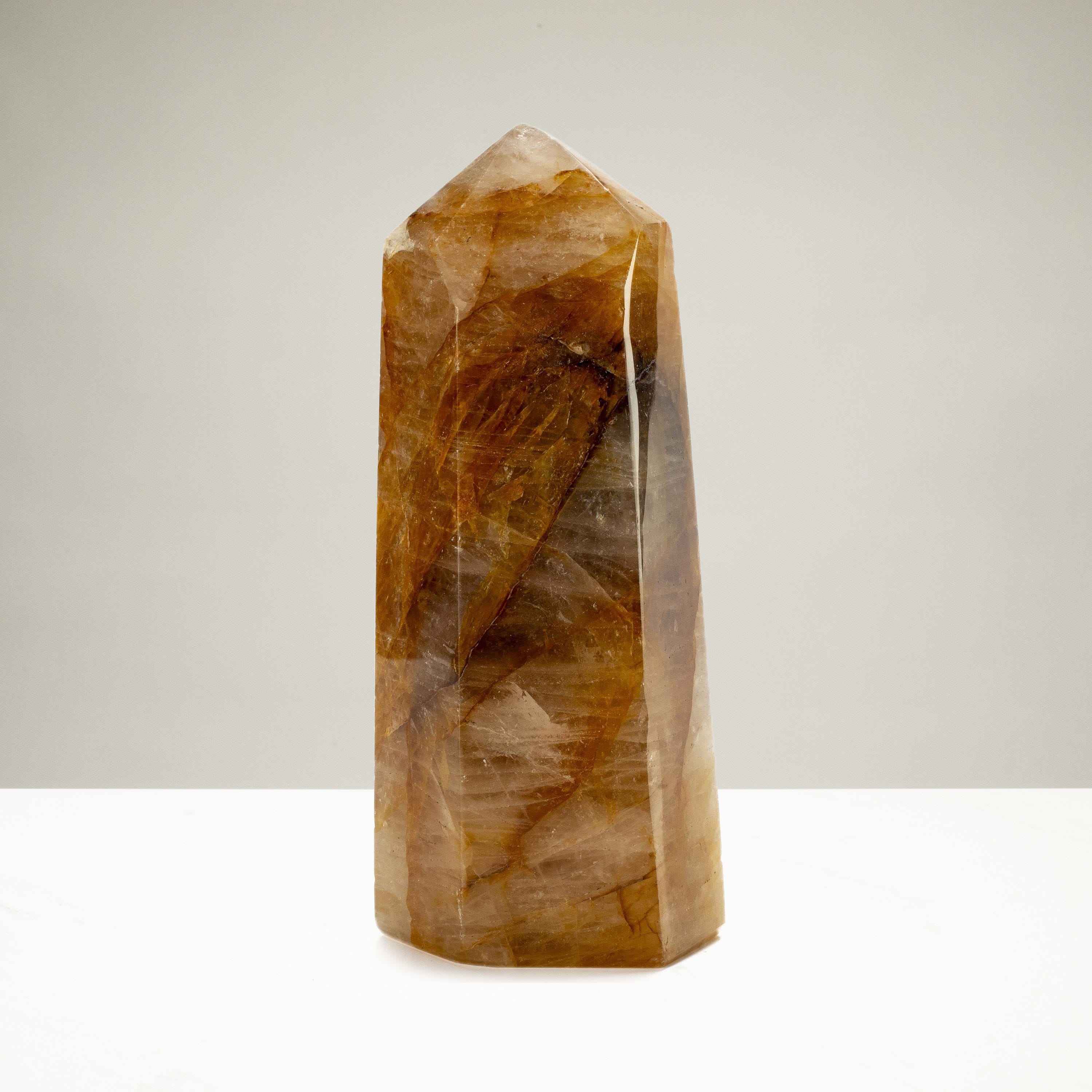 Kalifano Golden Healer Golden Healer ( Hematoid Quartz) Obelisk - 9" / 2,090g OB1600-HQ.001