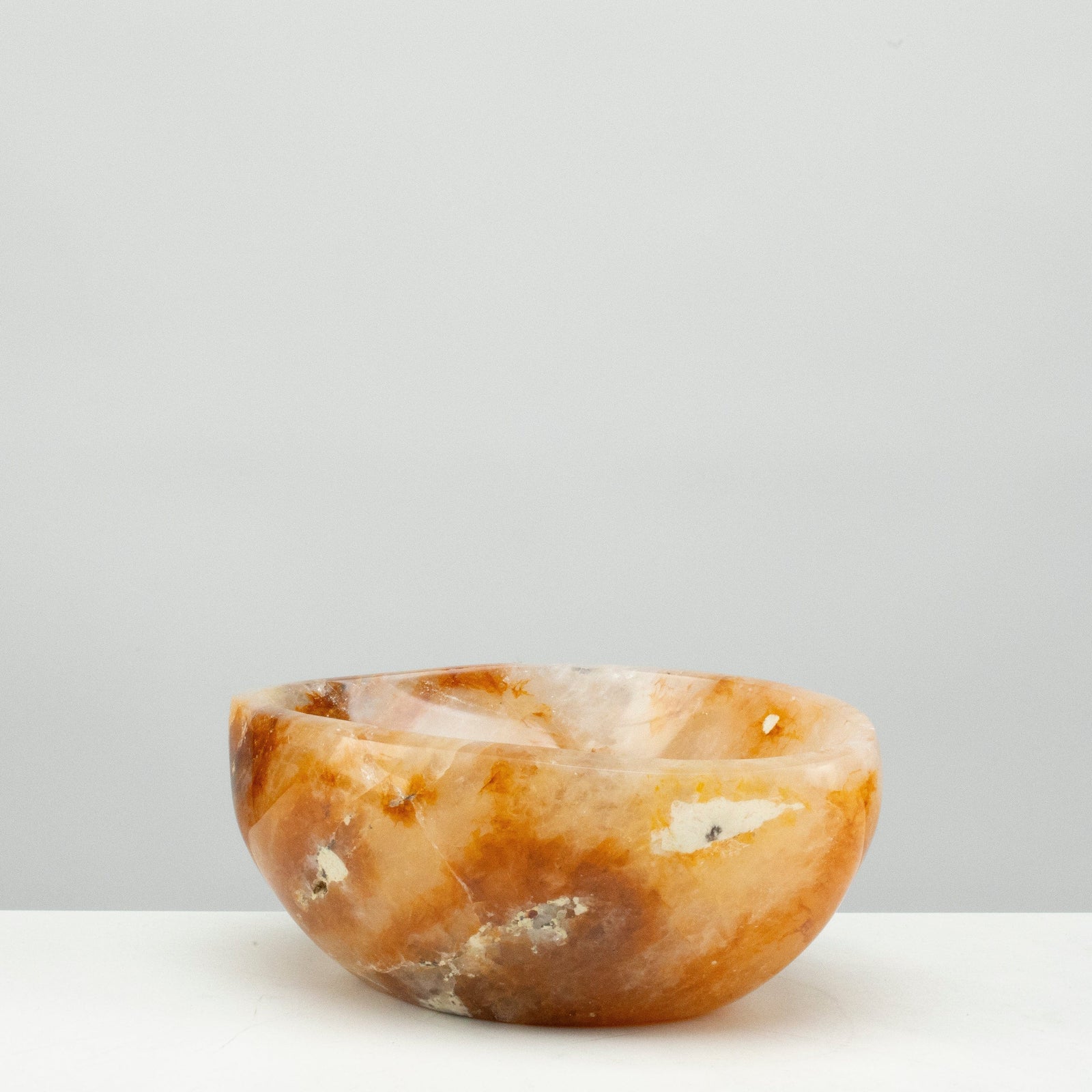 KALIFANO Golden Healer Natural Golden Healer Quartz Bowl (Hematoid Quartz) - 5.5" / 1,100 grams BHQ1000