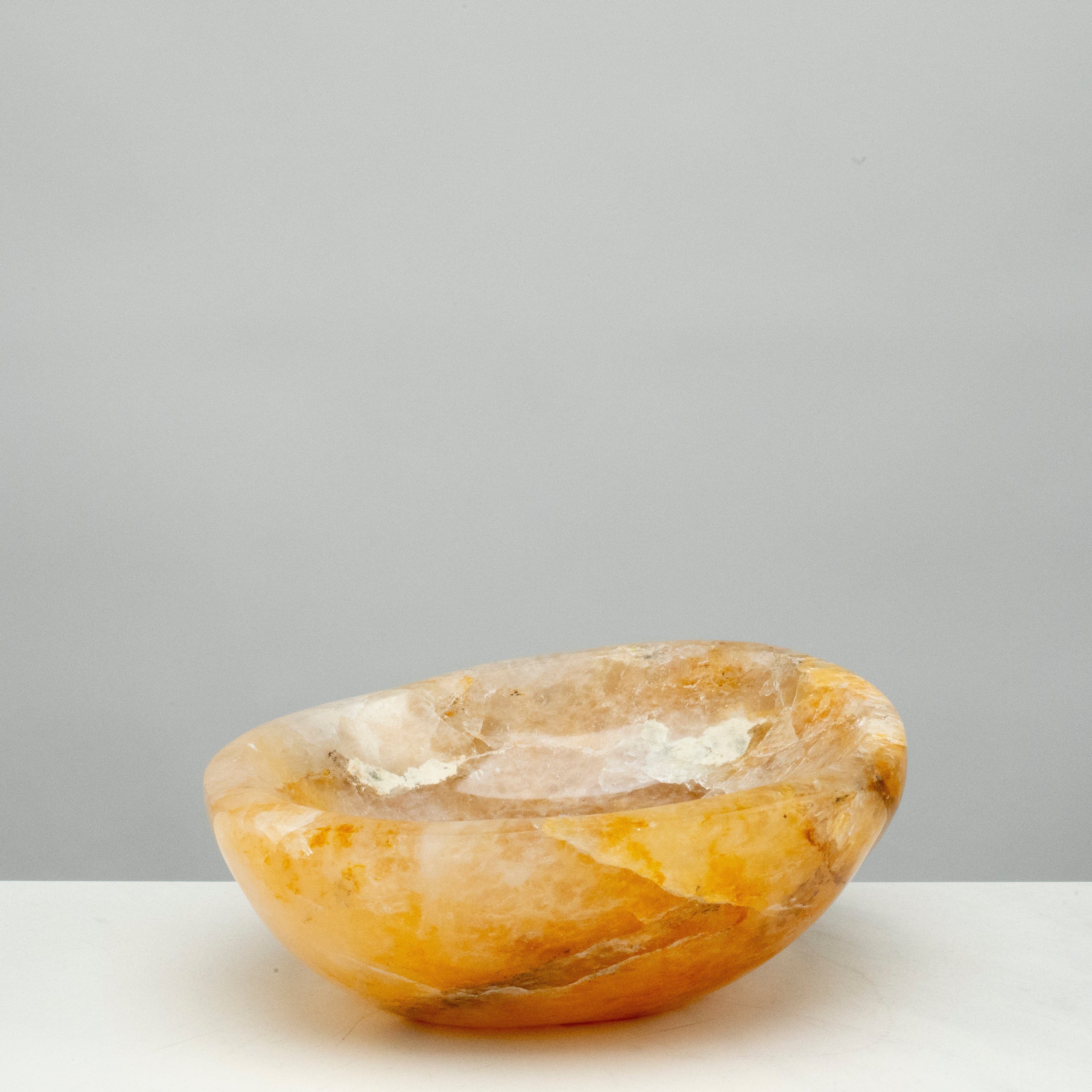 KALIFANO Golden Healer Natural Golden Healer Quartz Bowl (Hematoid Quartz) - 7" / 1,560 grams BHQ1400.001