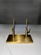 Gold Colored Powder Coated Mineral Display - 7.5