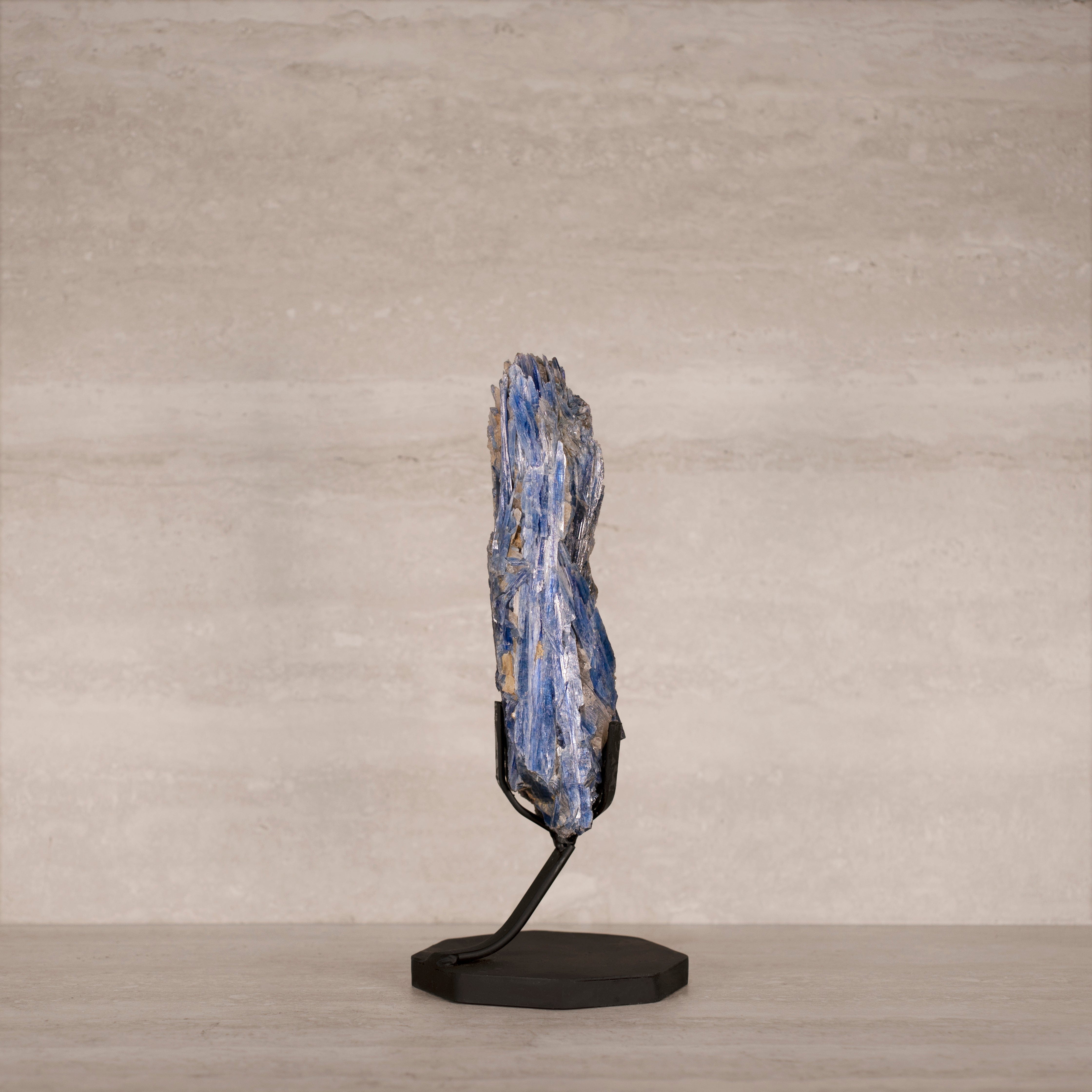 Kalifano Kyanite Natural Brazilian Kyanite on Custom Stand - 12" / 1,815 grams KYNT2600.004