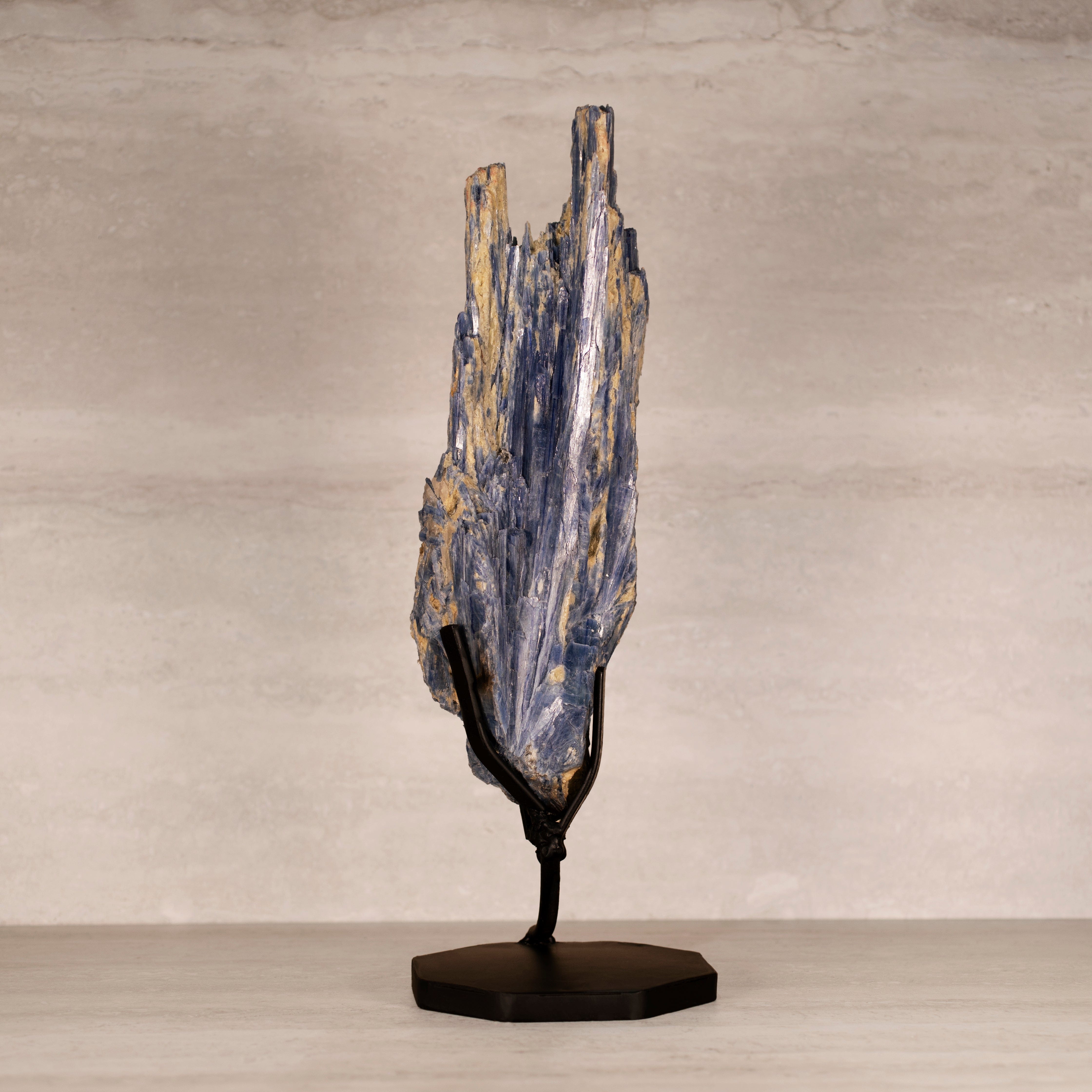 Kalifano Kyanite Natural Brazilian Kyanite on Custom Stand - 18.75" / 4,100 grams KYNT6400.002