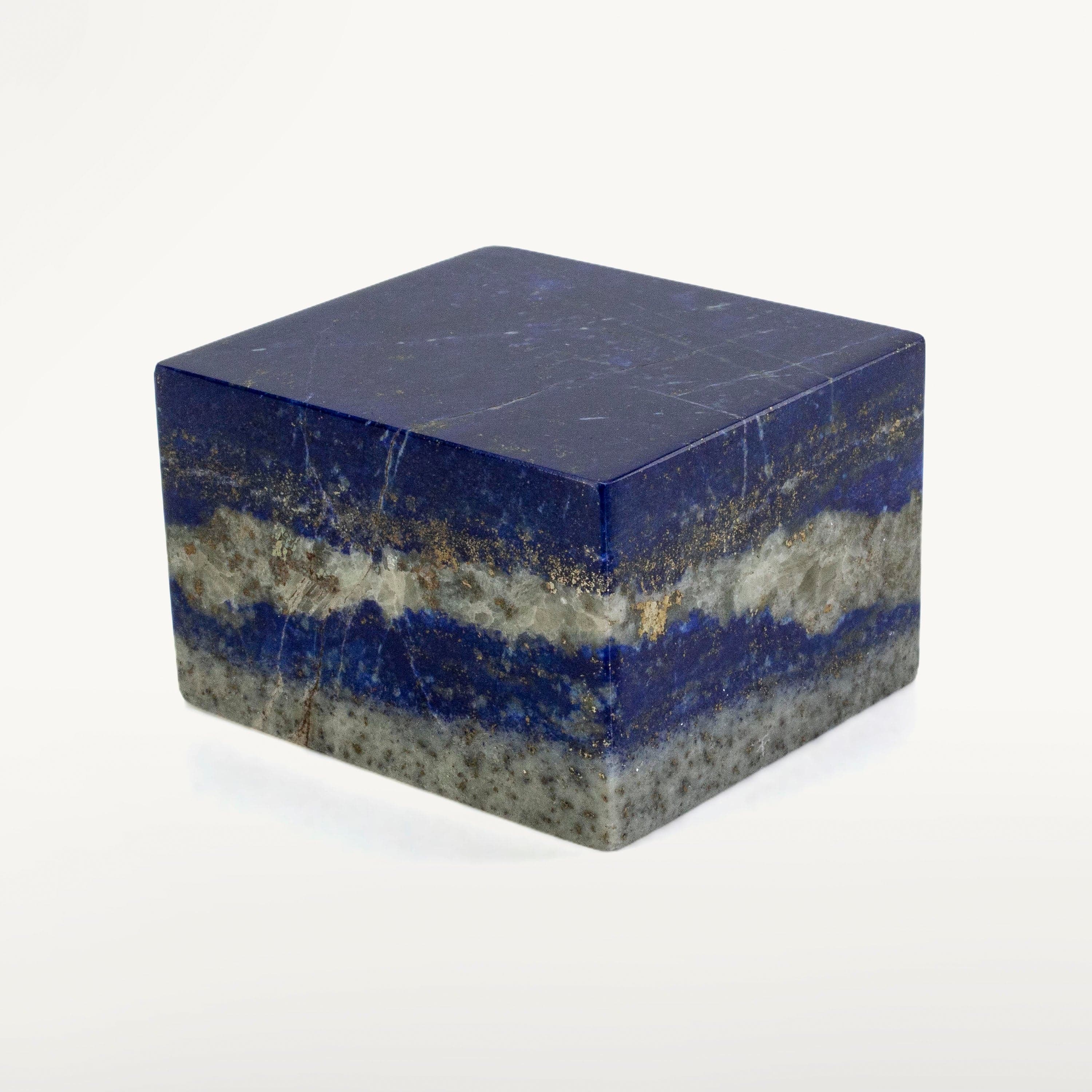 Kalifano Lapis Lapis Lazuil Cube from Afghanistan - 435 g / 1 lbs LP500.003