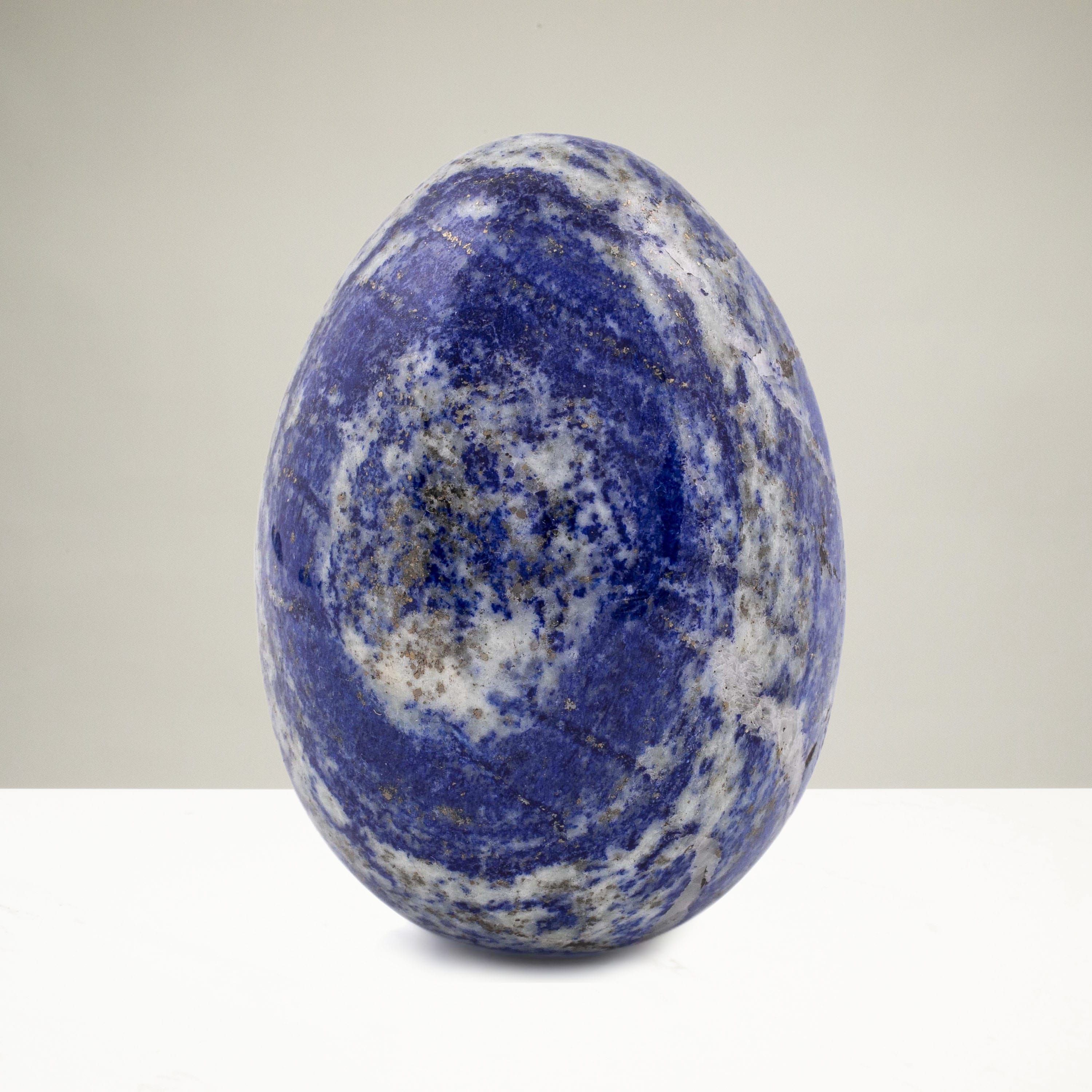 Kalifano Lapis Lapis Lazuli Egg Carving 2.5 in. / 275 grams LPE320